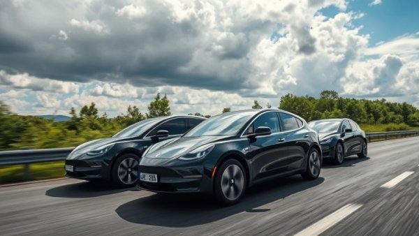 Smart Vehicle Shipping Strategies: Electric cars on transporter.