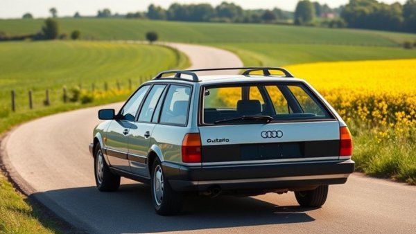 1993 Audi 100CS Quattro Wagon in countryside setting, sunny day.
