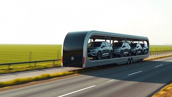 Efficient car transporter on highway showcasing smart vehicle shipping strategies.