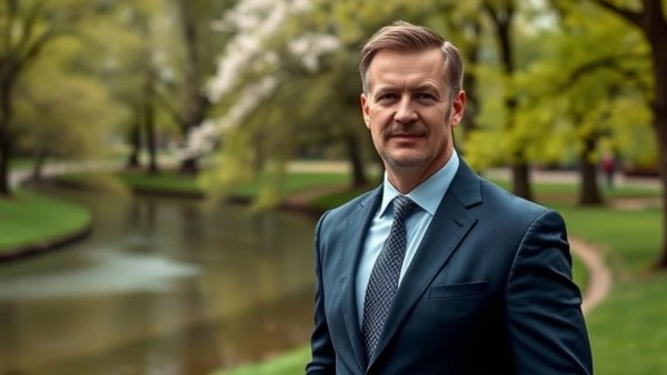 F&I career rules: professional man at park event