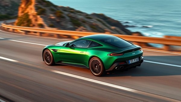 Sleek 2027 Aston Martin Vantage on coastal highway.
