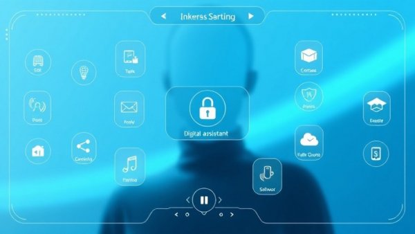 Apollo AssistantAI Upgrade interface with digital task icons.