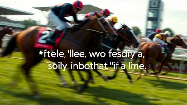 Positive Ways to Say No in Management: Dynamic horse race scene with motivational quote.