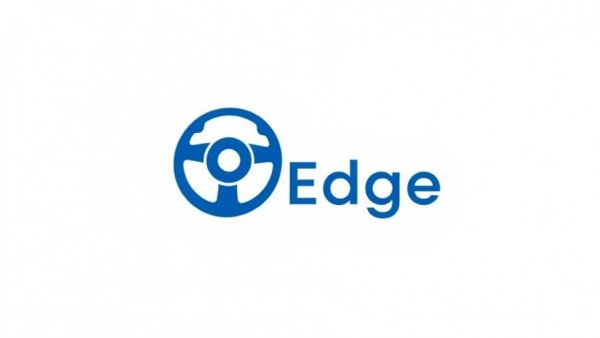 Stylized CarEdge logo with a blue steering wheel on white background.