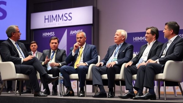 Panel discussion on AI regulation in healthcare at conference stage.