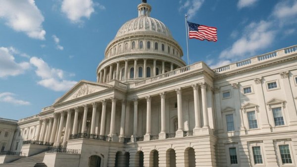 United States Capitol building representing hearing health legislation significance.