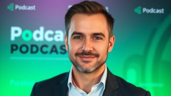 Podcast host in a professional advert, AI infrastructure at the edge.