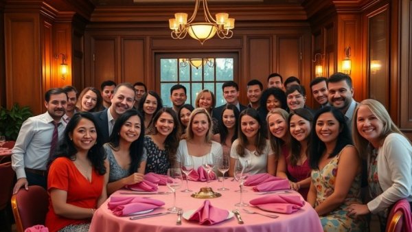 Diverse group celebrating at 2025 Repossession Excellence Awards dinner.