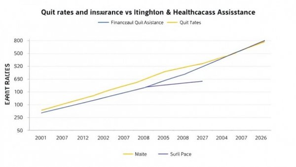 Line graph from January 2026 JOLTS report showing quit rates in finance and healthcare sectors.