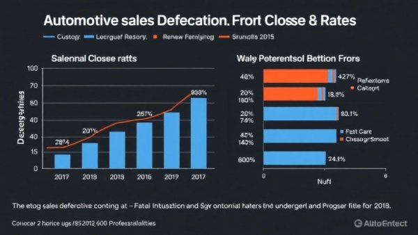 Chart on lost automotive sales showing defection and close rates.
