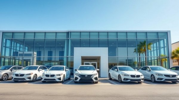 Car dealership showcasing stability trends in U.S. automotive retail 2025.