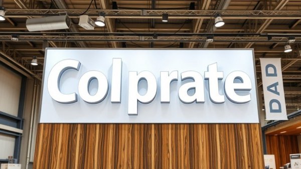 Epic logo sign in modern exhibition hall suggesting technology.