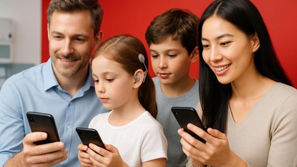 Modern approach to hearing loss treatment with cochlear implants.