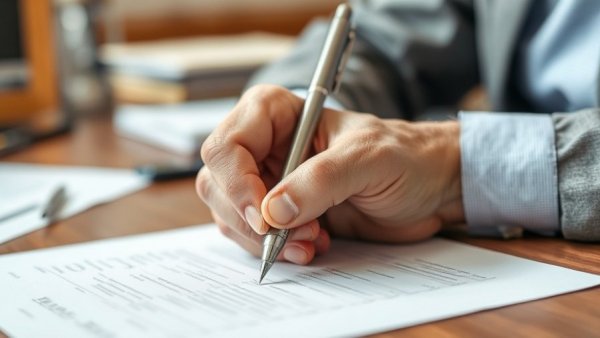 Businessperson writing notes for succession planning dealerships, close-up shot.