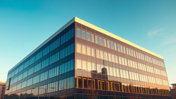 Corporate building representing mergers in healthcare.