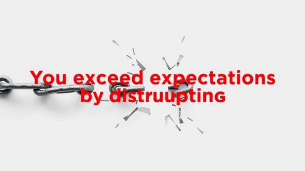 Exceed Expectations in Dealership Management with breaking chain and text.