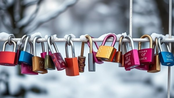 Padlocks symbolize commitment with motivational text overlay.