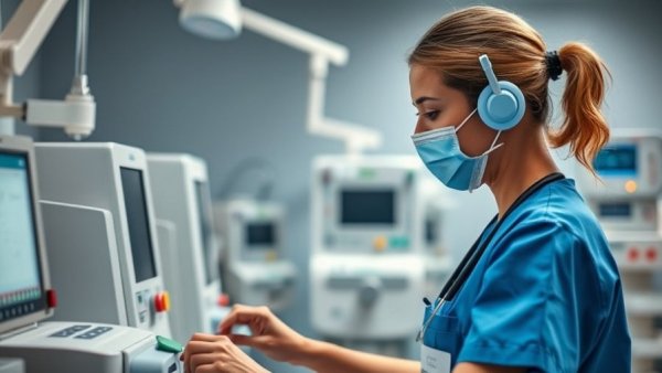 Leeds Teaching Hospitals nurse operating equipment for cancer research funding.