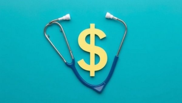 Stethoscope forms dollar sign symbolizing Medicare Advantage overpayments.