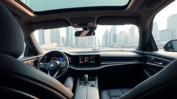 Modern car interior highlighting automotive finance services.