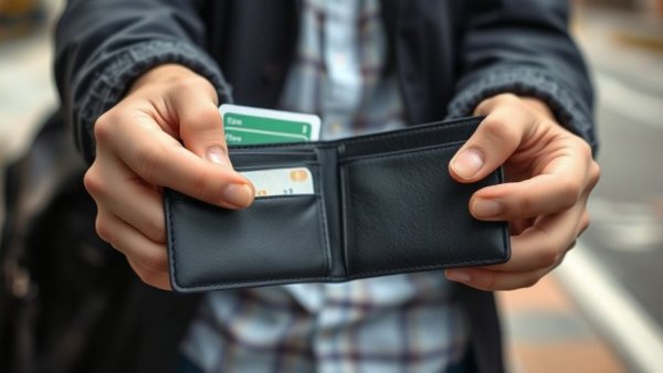 Empty wallet held by hands, illustrating financial stress.
