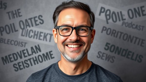 Podcast cover with smiling man, GTM now podcast.