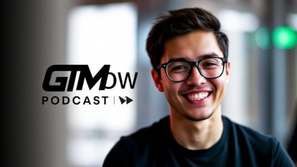 GTMnow Podcast featuring a smiling man discussing Paid Advertising in the AI Era.