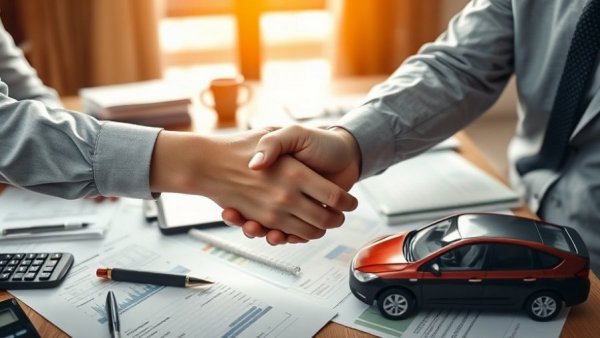 Handshake over car sale contract with cash, symbolizing longer vehicle ownership.
