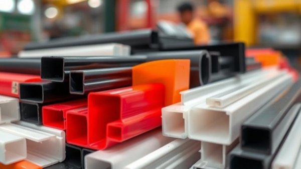 Assorted flexible vs rigid plastic extrusions in various colors and textures