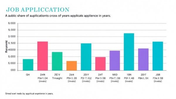 Bar chart depicting experienced workers applying for entry-level jobs.