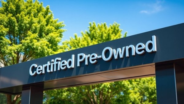 CPO vehicles affordability sign in dealership setting