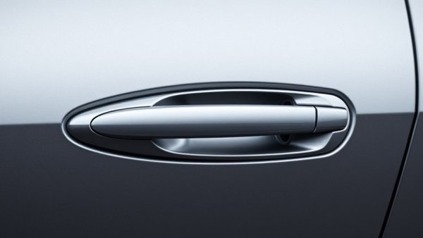 Modern car door handle reflecting NHTSA safety regulations.