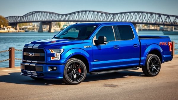 Shelby F-150 Super Snake Sport parked by the waterfront.