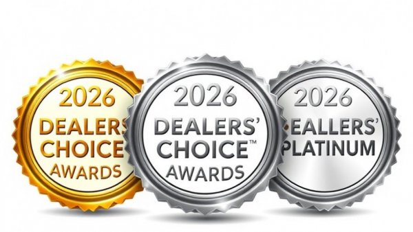 2026 Dealers' Choice Awards badges: Gold, Diamond, Platinum.