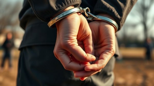 Ending Destructive Accountability concept with handcuffs and message.