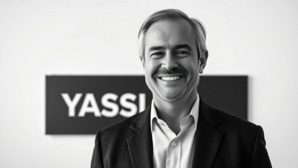 YASSI Technology Innovation Center Chicago grayscale portrait with logo