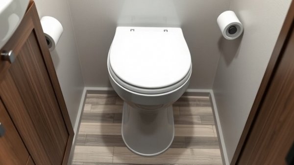 Dometic 310 Gravity Flush Toilet in modern RV bathroom.