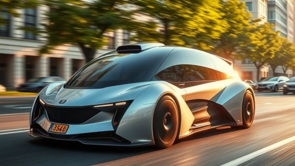 Futuristic Cybertruck driving fast in city, price concerns rise.