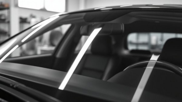 Close-up of windshield wiper for windshield preservation strategy