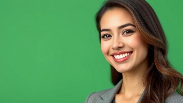Customer Engagement Strategies for Automotive Dealerships: Smiling young woman in business attire.