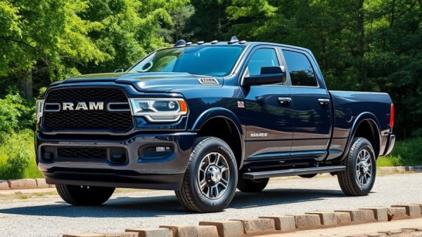 Parked 2027 Ram 2500 HD Power Wagon in forest setting