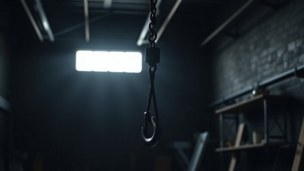 Industrial hook with inspirational quote on transforming adversity into opportunity