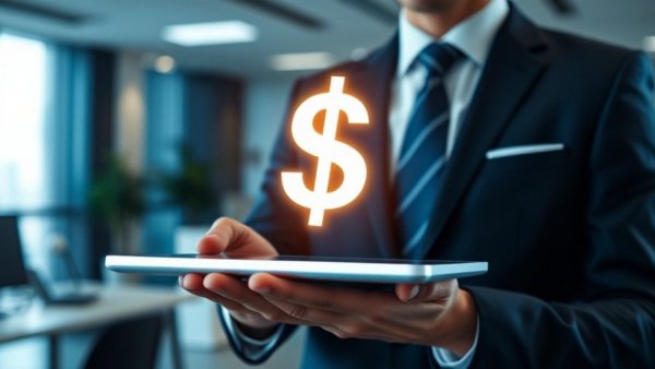 AI Opportunities for F&I: digital dollar over tablet in office