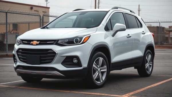 2027 Chevy Trax parked in an industrial lot