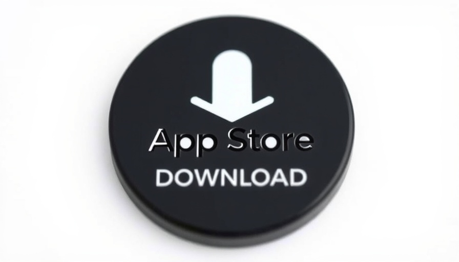 Minimalist App Store download badge for app installation