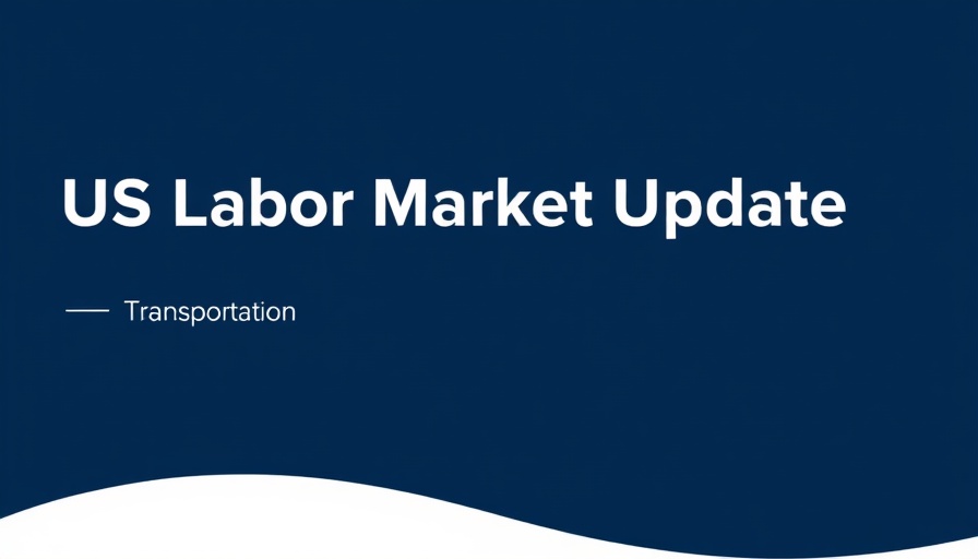 US Labor Market Update presentation slide with dark background