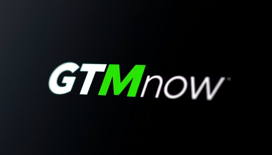 GTMnow logo on black background, sleek design for sales enablement strategies.