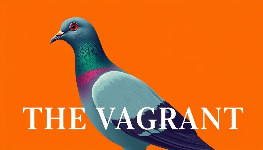 Vibrant book cover featuring a pigeon for leadership journey