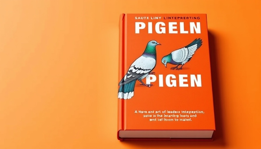 Purpose-driven management book cover with a pigeon illustration.