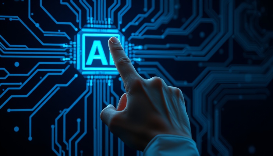 AI technology interaction with circuit symbolizing AI safety